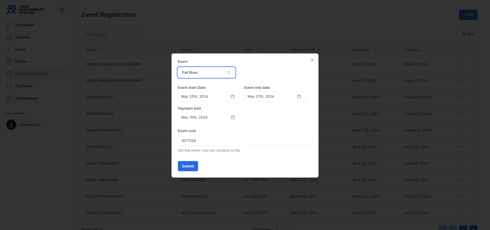 Admin Dashboard